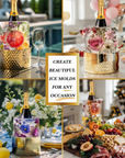 Glasi - Gold Ice Mold Hammered Wine Chiller - CÔTIER BRAND