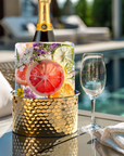 Glasi - Gold Ice Mold Hammered Wine Chiller - CÔTIER BRAND