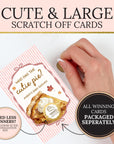 PRINTED Cutie Pie Baby Shower Pink Game, A Little Cutie Pie Baby Shower Girl Who Has The Cutie Pie? Scratch Off, Fall Girl Baby Shower Game - CÔTIER BRAND