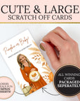 Custom Little Pumpkin Baby Shower Scratch Off Game Fall Pumpkin Themed Baby Shower Game Funny Fall In Love Activity Printed Boho Fun FALL01