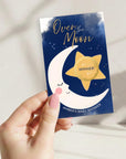 Over The Moon Baby Shower Game Personalized Moon and Stars Baby Shower Scratch Off Game Boho Celestial Baby Shower Boy Theme