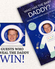 Baby Shower Game Outer Space Themed Scratch Off Game Celebrity Who Has The Baby Daddy Scratch Off Game Printed Planet Stars Astronaut Galaxy