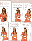 Personalized Baby Q Baby Shower Game Backyard BBQ Baby Shower Scratch Off Game BBQ or Baby Party Game Printed Coed Red Blue Gingham