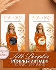 Custom Little Pumpkin Baby Shower Scratch Off Game Fall Pumpkin Themed Baby Shower Game Funny Fall In Love Activity Printed Boho Fun FALL01 - CÔTIER BRAND