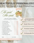 Custom Printed Fresh Off The Market Bridal Shower Game Bundle, Blush Pink Guess The Dress, Would She Rather, He Said She Said, Guest Bingo