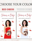 Custom Cherry On Top Baby Shower Game Cherry Themed Baby Shower Scratch Off Game Funny She's The Cherry On Top Party Game Cherries or Baby?