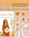 Custom Little Pumpkin Baby Shower Scratch Off Game Fall Pumpkin Themed Baby Shower Game Funny Fall In Love Activity Printed Boho Fun FALL01 - CÔTIER BRAND