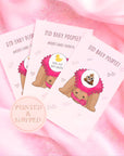 Pink Baby Shower Game Girl, Black Baby Shower Scratch Off Game Funny, Fun Did Baby Poopie Party Game, Unique Black Baby Shower Games Coed - CÔTIER BRAND