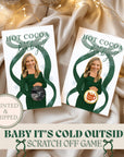 Personalized Baby It's Cold Outside Baby Shower Game Boy Winter Baby Shower Green Christmas Themed Baby Shower Scratch Off Game Coquette Bow - CÔTIER BRAND