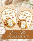 Cutie Pie Baby Shower Game, Gender Neutral A Little Cutie Pie Baby Shower Scratch Off Game Who Has The Cutie Pie?, Orange Fall Baby Shower - CÔTIER BRAND