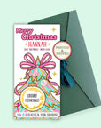 Personalized Christmas Gift Voucher For Daughter Mom Scratch Off Xmas Coupons Festive Coquette Bow Christmas Trip Reveal Scratch Off Teens - CÔTIER BRAND