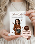 Coffee Themed Baby Shower Game Custom A Baby Is Brewing Baby Shower Scratch Off Game Coffee or Baby? Boho Cafe Bebe Baby Shower Game