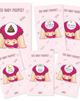 Funny Girl Baby Shower Scratch Off Game Cards Did Baby Poopie Baby Shower Game Ticket Scratcher Icebreaker Baby Girl Shower Party Activity