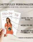 Baby Shower Game Barbeque Scratch Off Game BBQ or Baby Sprinkle Game Printed Coed Backyard Baby Q Shower Theme Bibs and BBQ