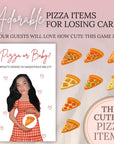 Custom Baby Shower Scratch Off Game Pizza or Baby? Italian Baby Shower Scratch Off Special Delivery Baby Shower Games Slice Slice Baby Theme