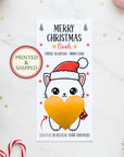 Personalized Merry Christmas Gift Voucher For Kids Christmas Scratch Off Surprise Reveal Holiday Theme Cat Christmas Surprise Trip