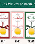 Custom Christmas Gift Voucher For Christmas Scratch Off Surprise Trip Reveal Holiday Theme Custom Christmas Ornament Voucher - CÔTIER BRAND