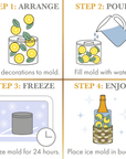 Glasi - Gold Ice Mold Hammered Wine Chiller - CÔTIER BRAND