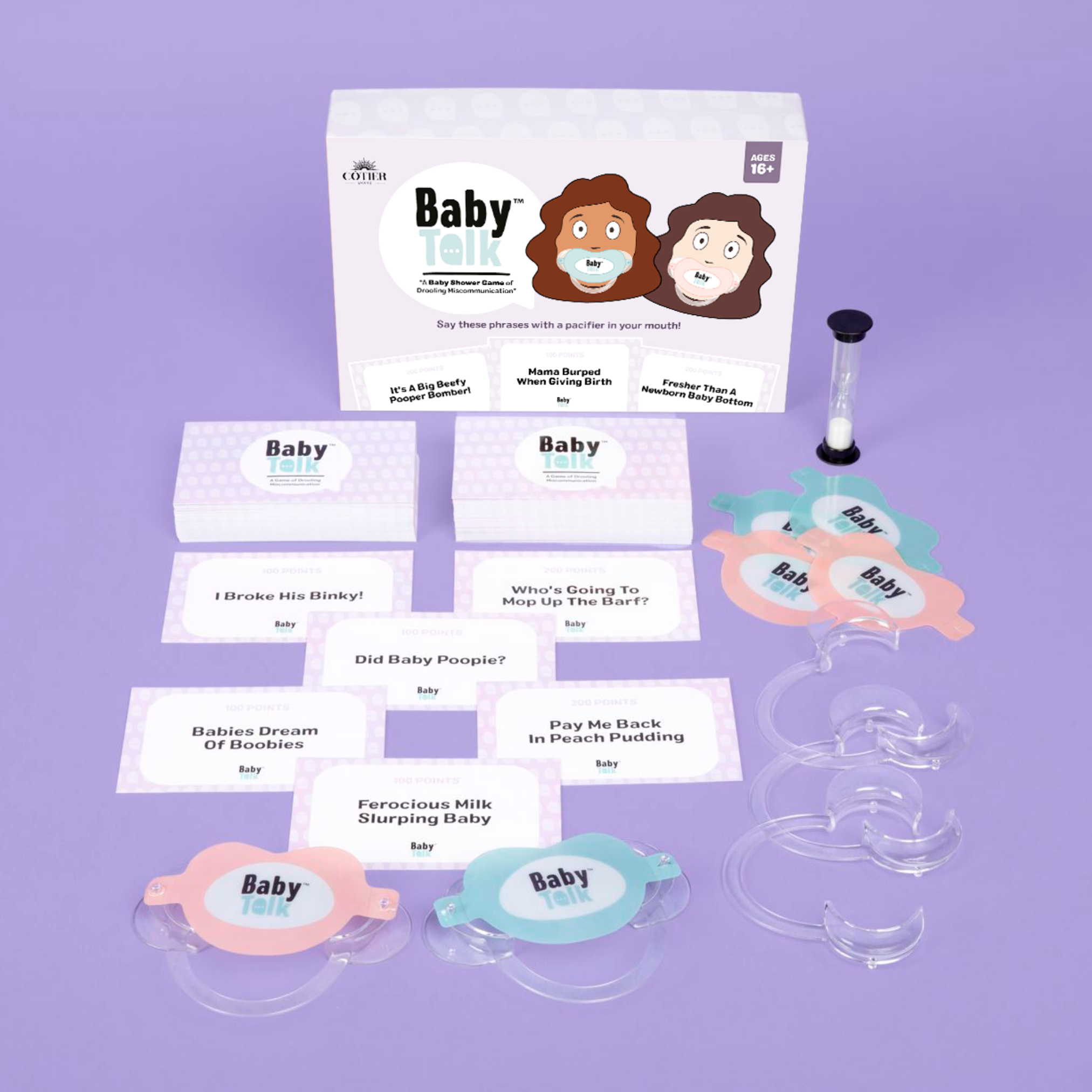 Baby Talk® The Baby Shower Pacifier Mouthpiece Game CÔTIER BRAND