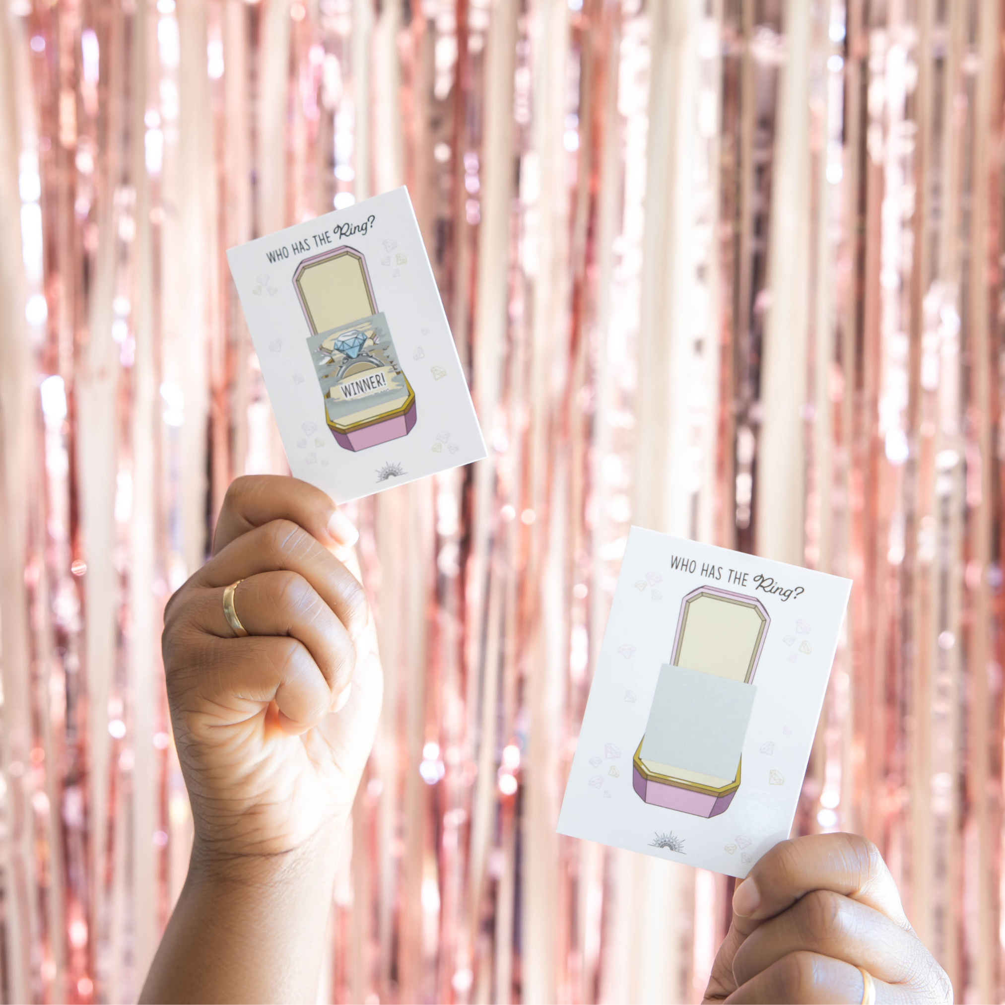 Who Has The Ring?® - Bridal Shower Scratch-Off Lottery Game - CÔTIER BRAND