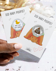 Did Baby Poopie?® Baby Shower Poop Emoji Lottery Game - Brown Baby Edition - CÔTIER BRAND