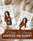 Personalized A Baby Is Brewing Baby Shower Scratch Off Game Coffee or Baby? Coffee Themed Baby Shower Game Cafe Bebe Our Little Bean Printed - CÔTIER BRAND