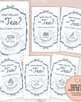 Baby Shower Scratch Off Game Tea Party Baby Shower Game Sage Green Fun Afternoon Tea Baby Shower Who Spilled The Tea Time For Tea High TEA9 - CÔTIER BRAND