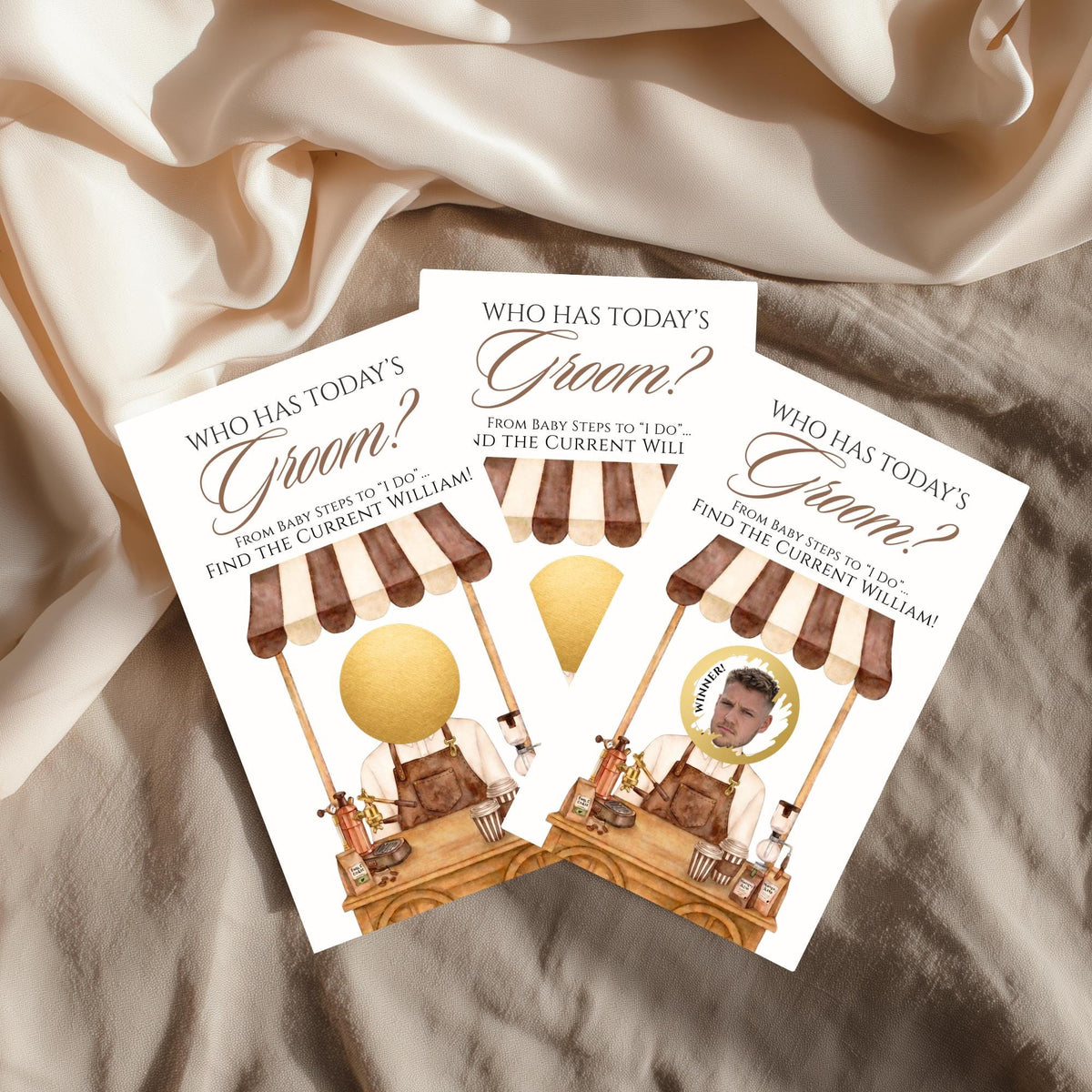 Personalized Love Is Brewing Bridal Shower Scratch Off Game Who Has Today's Groom Scratch Off Game Coffee Themed Wedding Shower Printed - CÔTIER BRAND