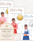 The image is a collage of three images featuring a man in a red and white checkered apron, along with text and a question about Ben's mind.
