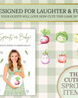 Little Sprout Baby Shower Game Neutral Locally Grown Baby Shower Scratch Off Game Sprouts or Baby Homegrown Theme - CÔTIER BRAND