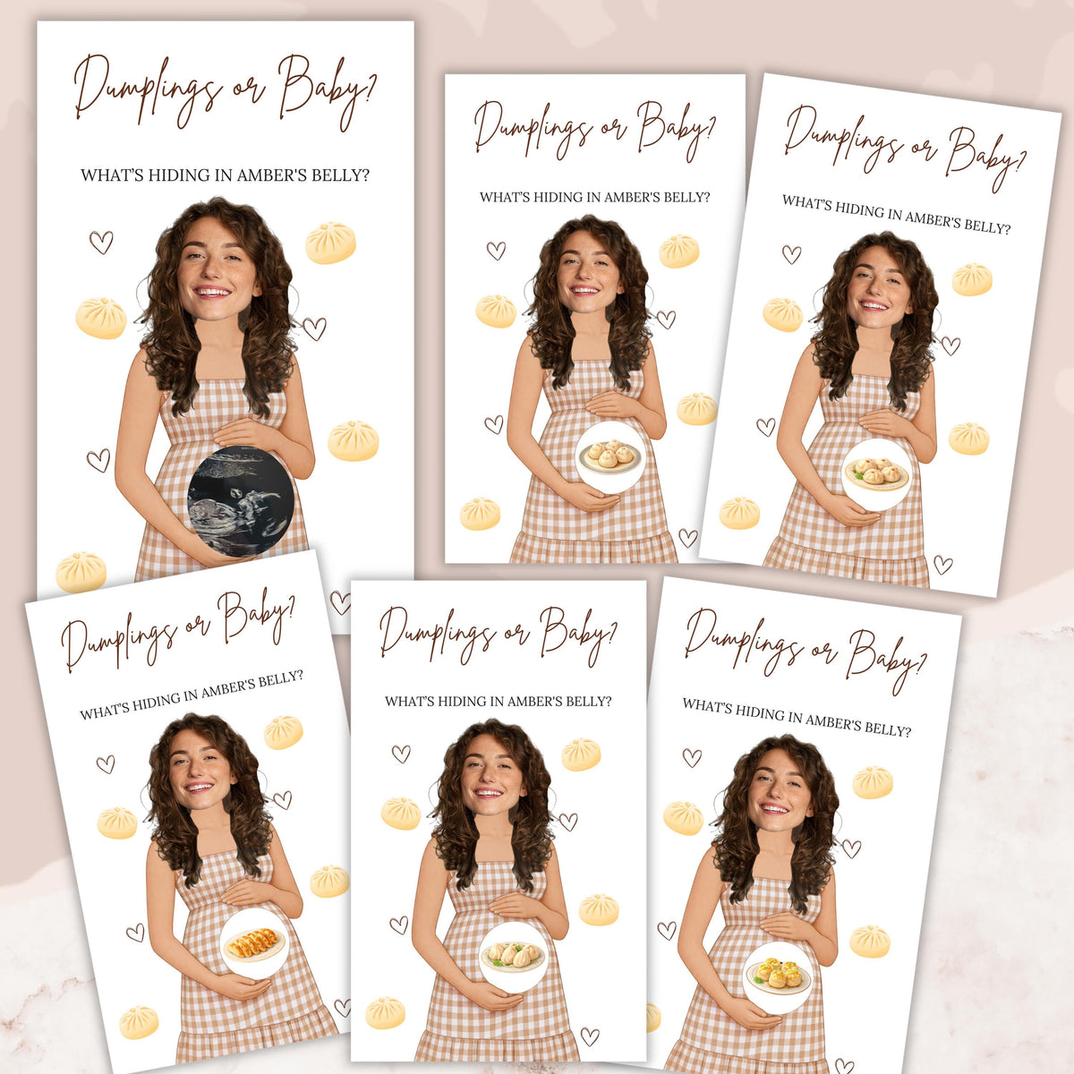 PRINTED + SHIPPED A Little Dumpling Baby Shower Game Dumplings or Baby Gender Neutral Dim Sum Baby Shower Scratch Off Game Bao Activity - CÔTIER BRAND