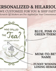 Baby Shower Scratch Off Game Tea Party Baby Shower Game Sage Green Fun Afternoon Tea Baby Shower Who Spilled The Tea Time For Tea High TEA9 - CÔTIER BRAND