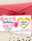 Personalized Happy Birthday Gift Voucher Scratch Off Ticket Surprise Birthday Reveal Card Boys Girls Husband Wife Coworker Teens Experiences
