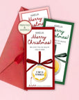 Personalized Christmas Gift Voucher For Christmas Scratch Off Surprise Trip Reveal Holiday Theme Custom Christmas Ornament Voucher - CÔTIER BRAND