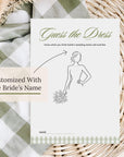 Personalized Shes Fresh Off The Market Game Bundle, Sage Green Guess The Dress, Would She Rather, He Said She Said, Find The Guest Bingo