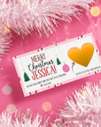 Custom Kids Christmas Voucher Scratch Off Gift Ticket Pink Surprise Reveal Holiday Scratch Coupon - CÔTIER BRAND