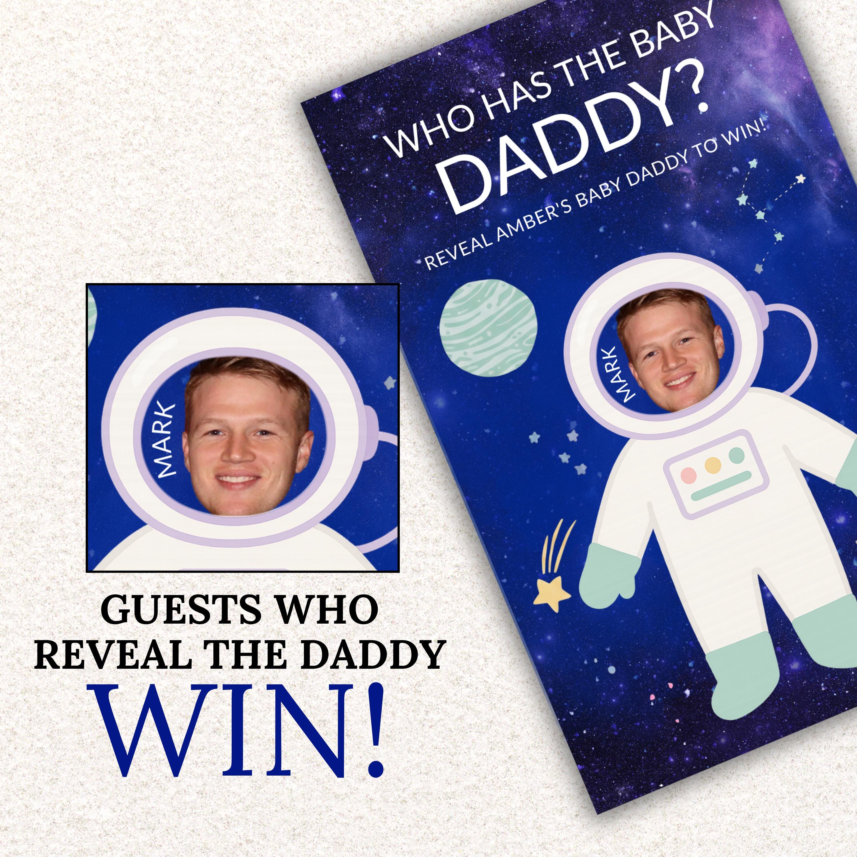 Baby Shower Game Outer Space Themed Scratch Off Game Celebrity Who Has The Baby Daddy Scratch Off Game Printed Planet Stars Astronaut Galaxy