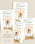 Pink Bridal Shower Game Fresh Off the Market Who Has Today's Groom Bridal Shower Scratch Off Game Farmer's Market Stand, PRINTED + SHIPPED - CÔTIER BRAND