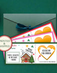 Personalized Merry Christmas Scratch Off Coupons Christmas Trip Reveal Voucher Scratch Off Holiday Reveal Scratchers Xmas We Are Going - CÔTIER BRAND