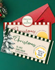Custom Merry Christmas Gift Voucher For Kids Christmas Scratch Off Surprise Reveal Holiday Theme Personalized Christmas Card with Envelope - CÔTIER BRAND
