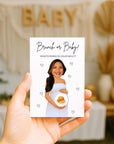 Funny Custom Black Baby Shower Scratch Off Game Brunch or Baby? Baby Shower Scratch Off Tickets African American Baby Shower Games Mom To Be