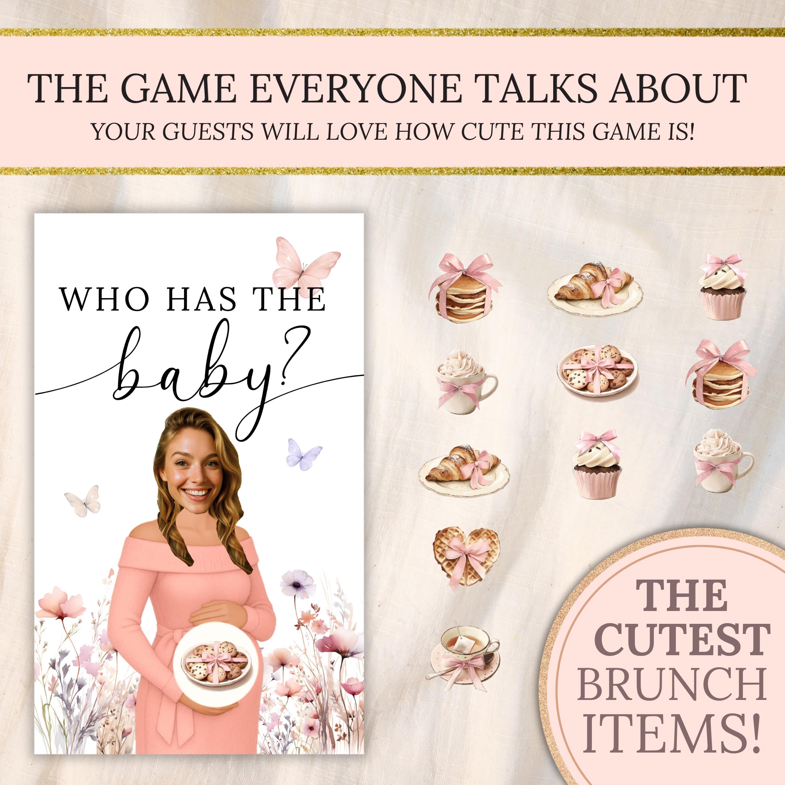 Baby Shower Game Baby In Bloom Scratch Off Game Boho A Little Wildflower Baby Shower Game Butterflies Floral Printed - CÔTIER BRAND