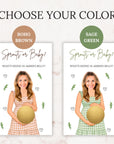 PRINTED + SHIPPED Garden Baby Shower Scratch Off Game Produce or Baby Neutral Boho Farmer's Market Baby Shower Lil Sprout Theme - CÔTIER BRAND