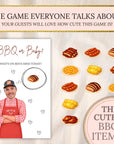 Girl Baby Q Baby Shower Game, Pink BBQ or Baby? Baby Shower Scratch Off Game Cards, BBQ Themed Baby Shower Sprinkle (Printed & Shipped) - CÔTIER BRAND