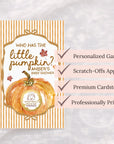 A Little Pumpkin Baby Shower Game Gender Neutral, Pumpkin Themed Baby Shower Scratch Off Game Who Has the Little Pumpkin? Fall Baby Shower - CÔTIER BRAND