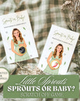 Little Sprout Baby Shower Game Neutral Locally Grown Baby Shower Scratch Off Game Sprouts or Baby Homegrown Theme - CÔTIER BRAND