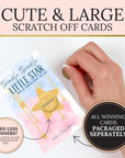 Personalized Twinkle Twinkle Little Star Gender Reveal Baby Shower Game Moon and Stars Baby Shower Scratch Off Game Pink or Blue He or She