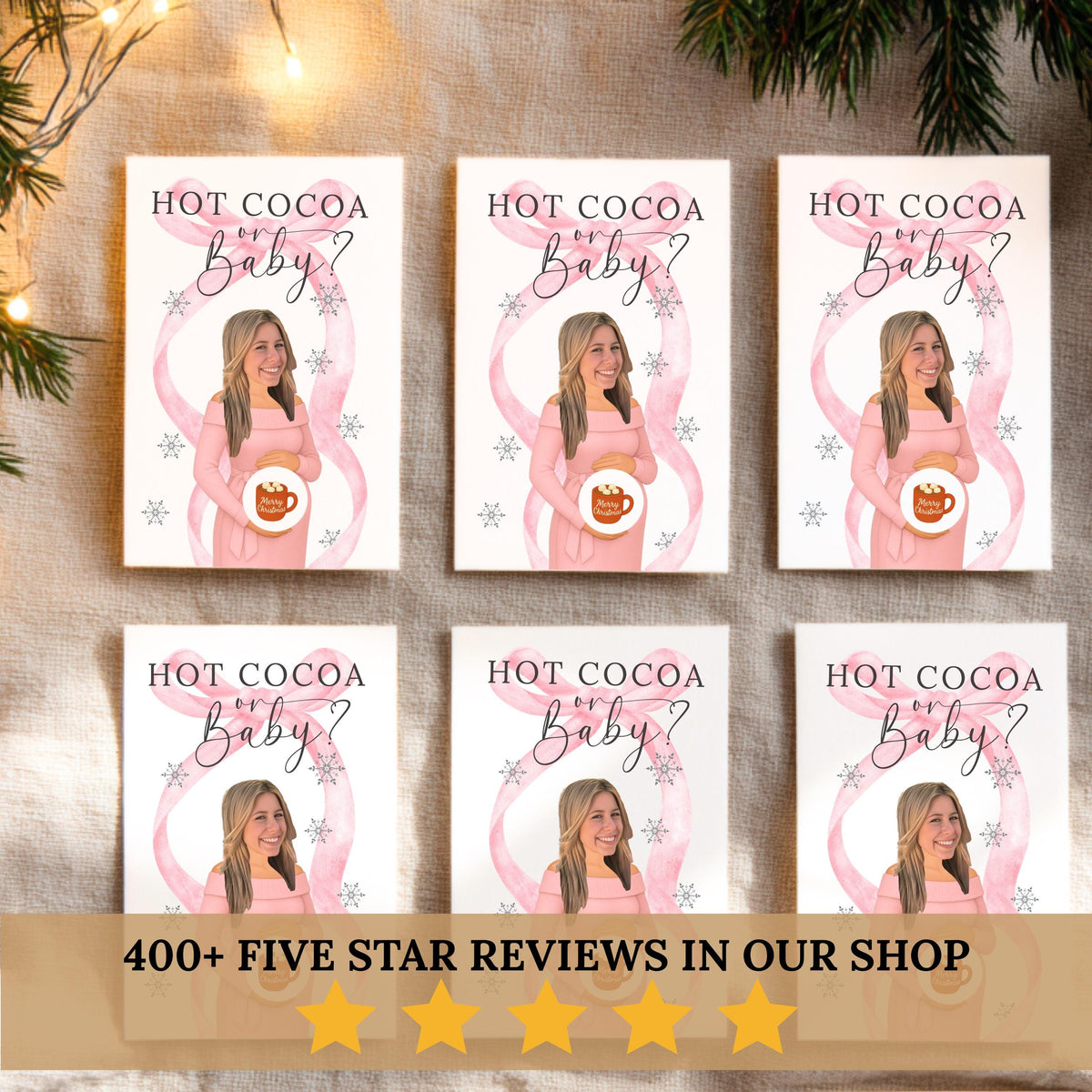 Personalized Baby It's Cold Outside Baby Shower Game Girl Winter Baby Shower Pink Christmas Themed Baby Shower Scratch Off Game Coquette Bow - CÔTIER BRAND