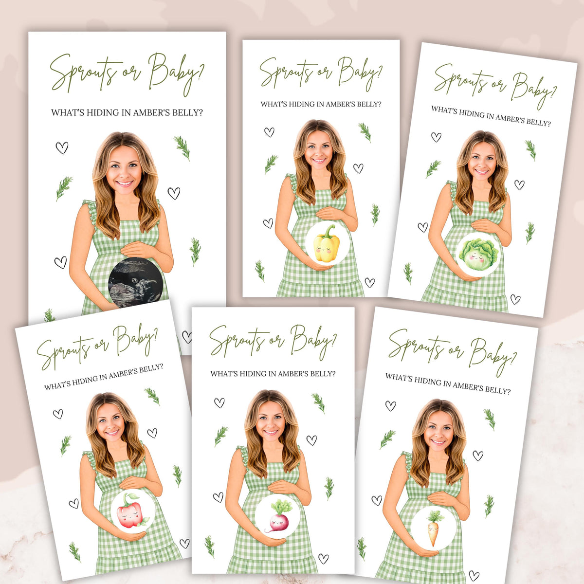 Little Sprout Baby Shower Game Neutral Locally Grown Baby Shower Scratch Off Game Sprouts or Baby Homegrown Theme - CÔTIER BRAND