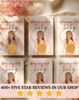 Custom Girl Baby Shower Game Pink Bow Baby Shower Scratch Off Game Who Has The Baby? Blush Pink Coquette Bow Themed Baby Girl Shower Games